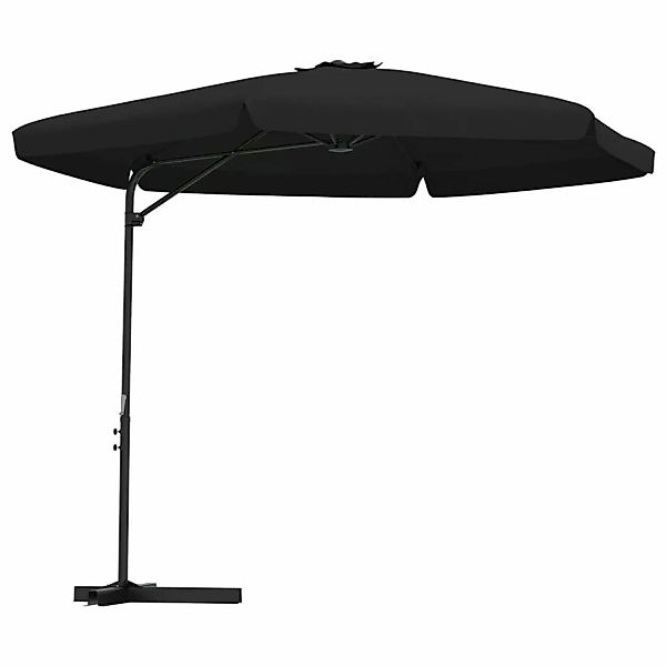 furnicato Sonnenschirm mit Stahl-Mast 300 cm Schwarz günstig online kaufen