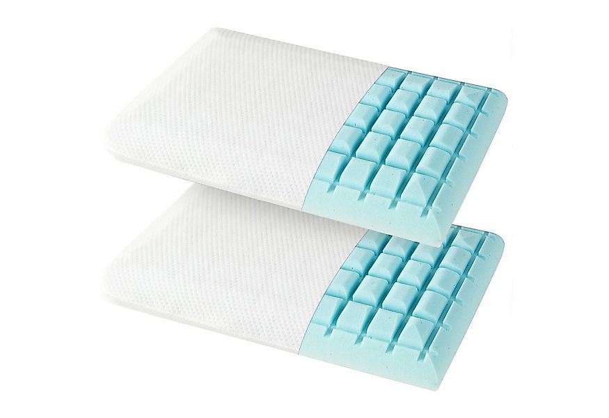 COSTWAY Kopfkissen, Füllung: Gel-Memory-Schaum, Seitenschläfer, Bauchschläf günstig online kaufen