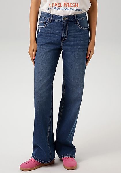 Aniston CASUAL Straight-Jeans mit trendig weitem günstig online kaufen