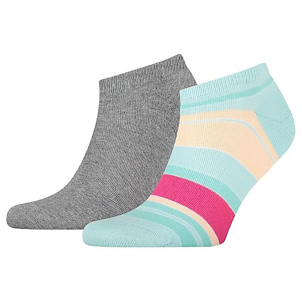 Tommy Hilfiger Sneaker Color Stripe Socken 2 Paare EU 39-42 Mint Combo günstig online kaufen