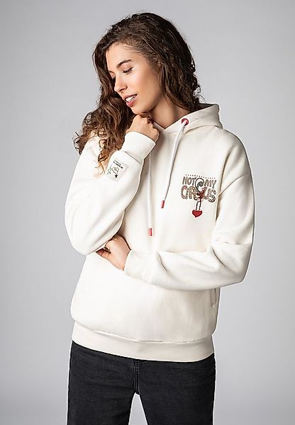 SUBLEVEL Kapuzenpullover Damen Hoodie Kapuzenpullover mit Rückenprint Sweat günstig online kaufen