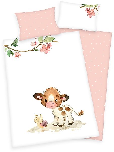Baby Best Babybettwäsche süsses Kälbchen, Flanell, günstig online kaufen