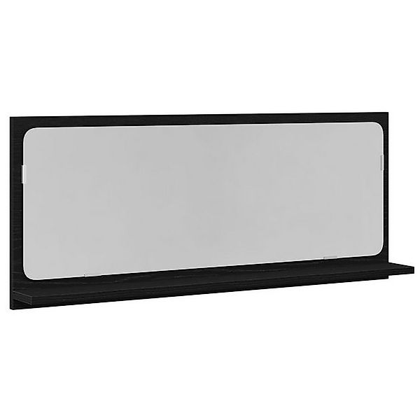 vidaXL Badezimmerspiegelschrank Badezimmer Spiegel Schwarz Eiche 90x10,5x37 günstig online kaufen
