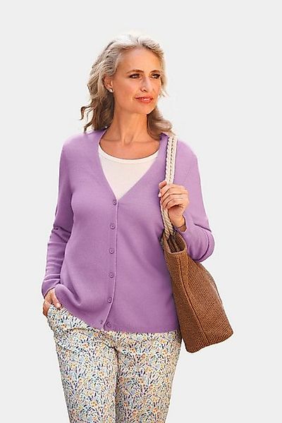 GOLDNER Strickjacke Weiche Kaschmirstrickjacke mit V-Ausschnitt günstig online kaufen