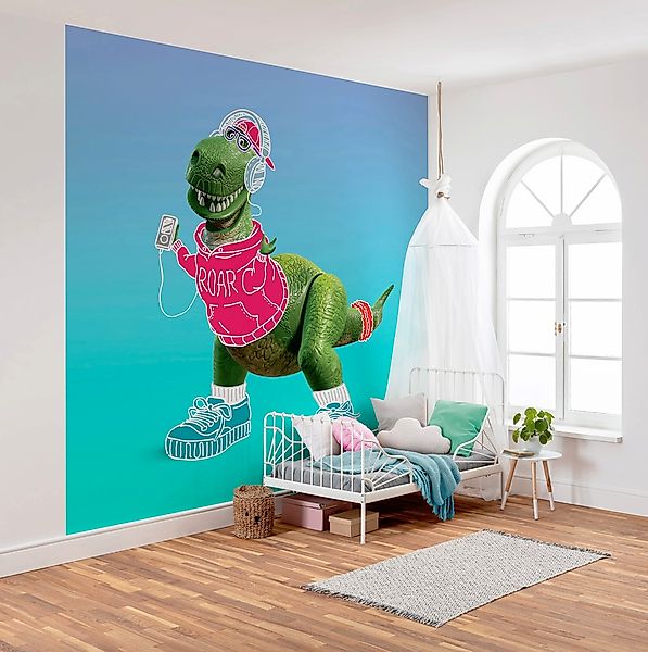 Disney Fototapete Toy Story Blau Grün und Rot 300 x 280 cm 612098 günstig online kaufen