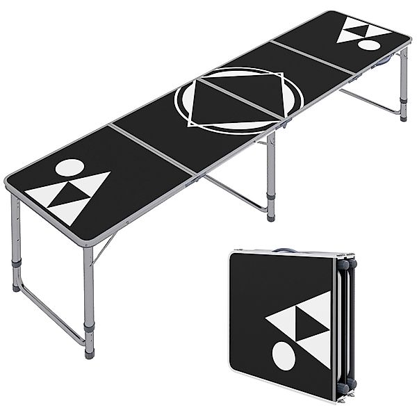 Outsunny Spieltisch Bierpong Tisch klappbarer Reisetisch, günstig online kaufen