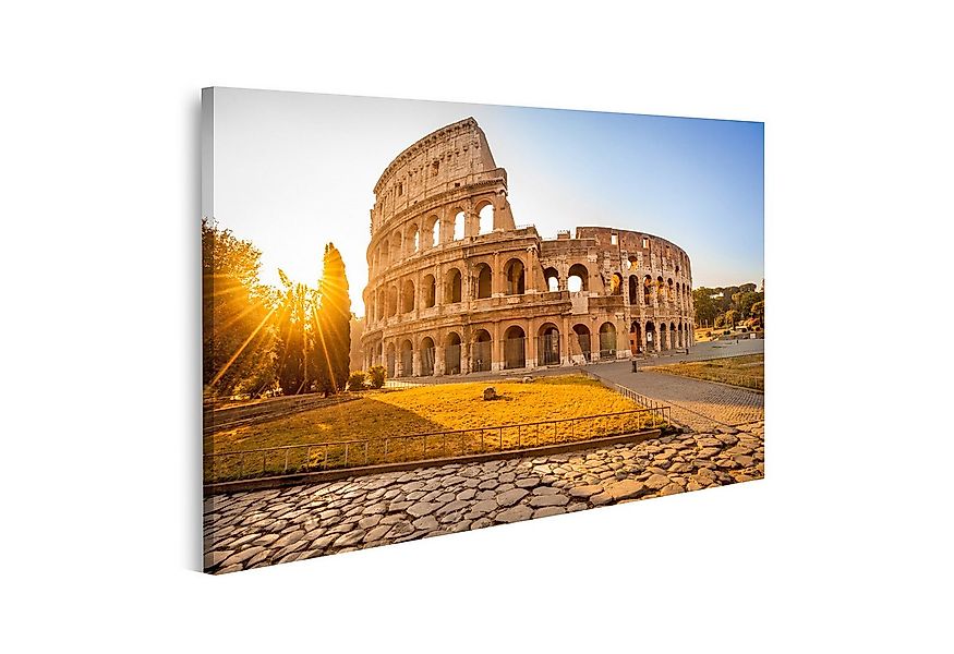islandburner Leinwandbild Prächtiges Kolosseum Sonnenaufgang Rom Italien Eu günstig online kaufen
