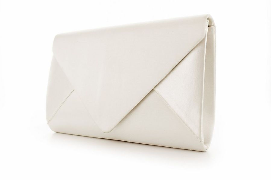 White Lady Clutch Magda ivory Satin - einfärbbare Brauttasche günstig online kaufen