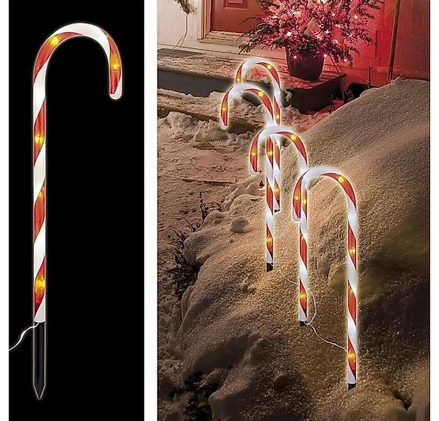 Haushalt International LED Solarleuchte 76500 4er LED-Gartenstecker Zuckers günstig online kaufen