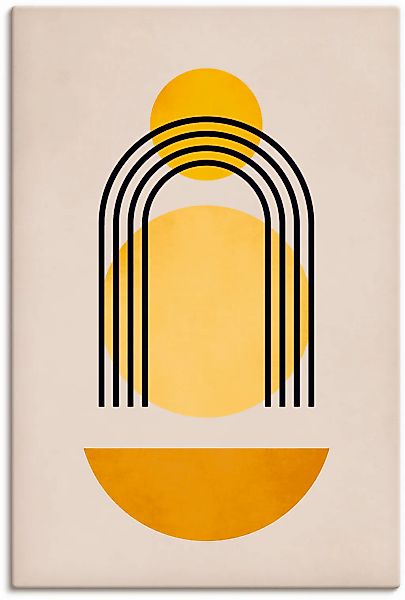 Artland Wandbild "Geometrica Nr. 5" Muster 1 Stk. tlg. als Leinwandbild, Po günstig online kaufen