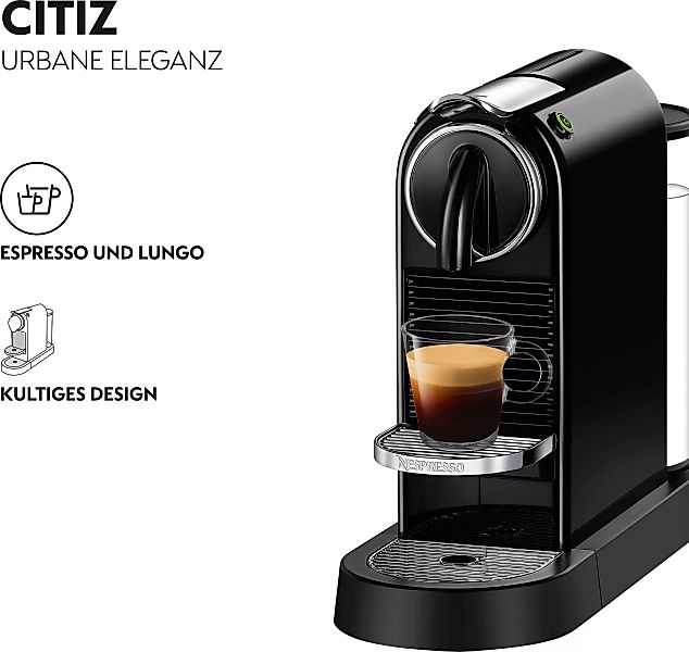 Nespresso Kapselmaschine »CITIZ EN 167.B von DeLonghi, Black« günstig online kaufen