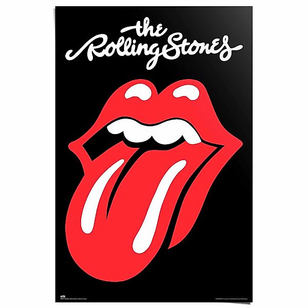 Reinders Poster "Rolling Stones", Hobbyraum - Schwarz - 150 gr. Papier - Mu günstig online kaufen