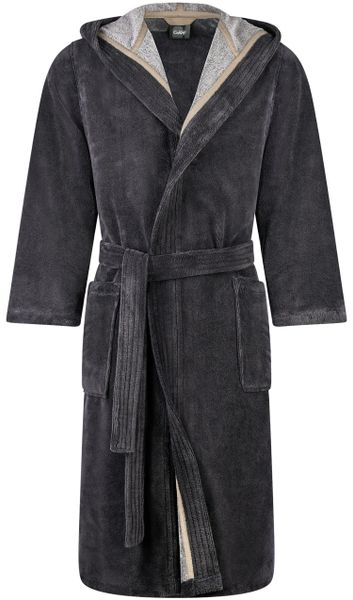 Cawö Home Bademäntel Herren Kapuze Doubleface 831 - Farbe: stone - 73 - M günstig online kaufen