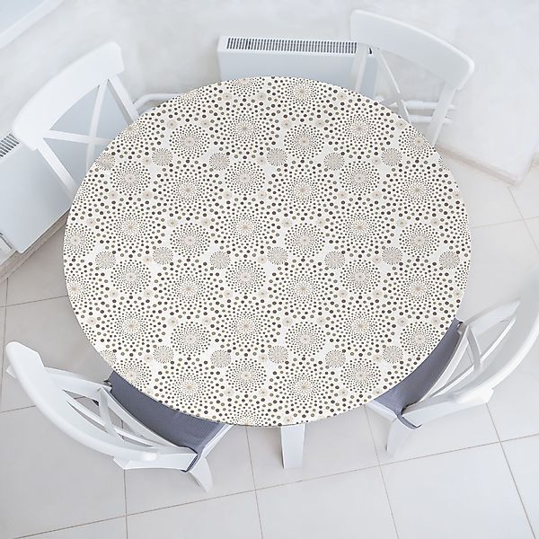 Abakuhaus Tischdecke Rundum-elastische Stofftischdecke, Abstrakt Blumenschm günstig online kaufen