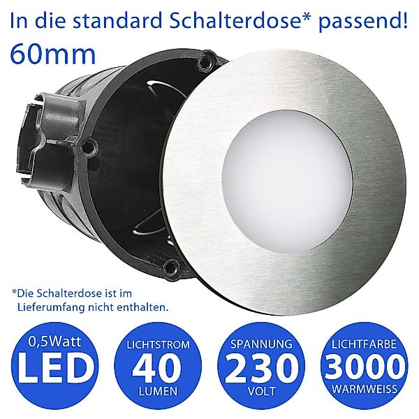 Maxkomfort LED Wandstrahler 6103, LED fest günstig online kaufen