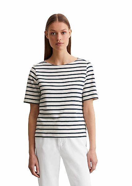 Marc OPolo T-Shirt, geringelt, U-Boot-Ausschnitt, gerade schnitten günstig online kaufen