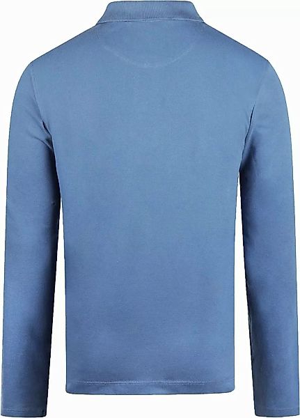 McGregor Long Sleeve Poloshirt Faded Blau - Größe 3XL günstig online kaufen