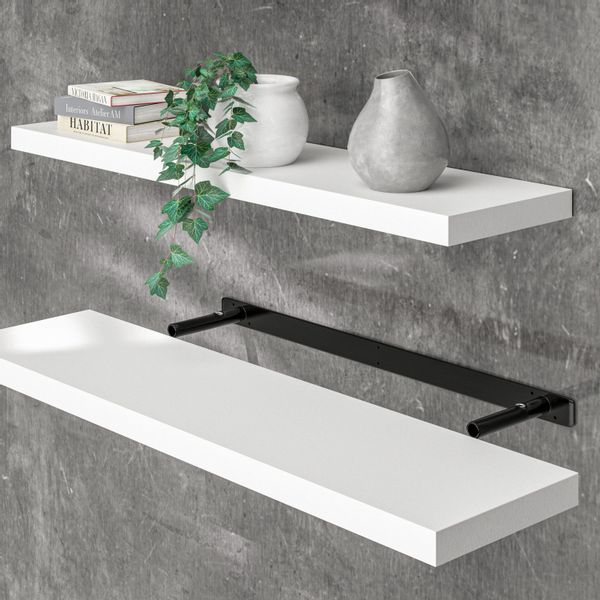 Casaria Wandboard, Weiß Hängeregal mit Halterung günstig online kaufen