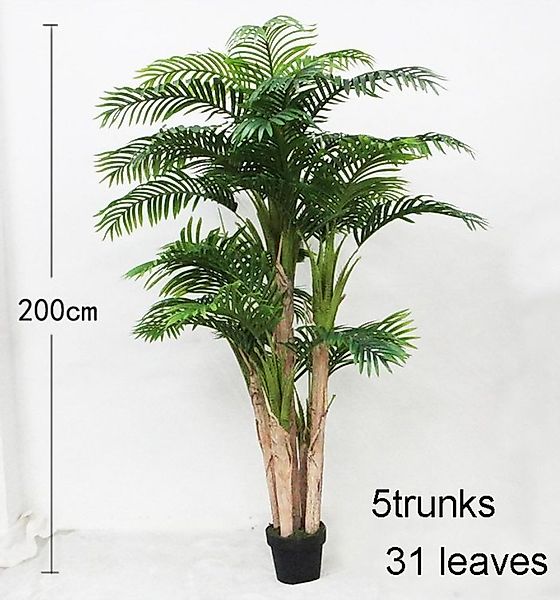 Kunstpalme Arekapalme 200cm 5 Stämme ZF günstig online kaufen