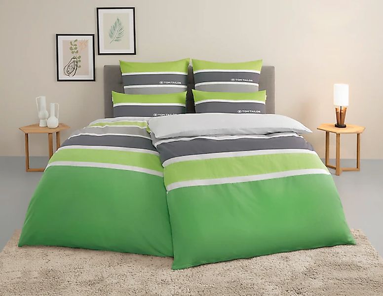 TOM TAILOR HOME Bettwäsche »Felix in Gr. 135x200 oder 155x220 cm«, mit GRAT günstig online kaufen