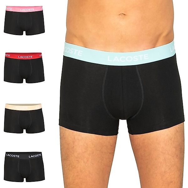 Lacoste 5-er Set Trunks Schwarz mit verschiedenfarbigem Webbund günstig online kaufen