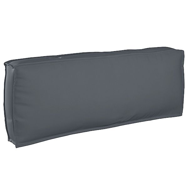 vidaXL Sitzauflage Paletten-Rückenkissen Anthrazit 120x40x12 cm günstig online kaufen