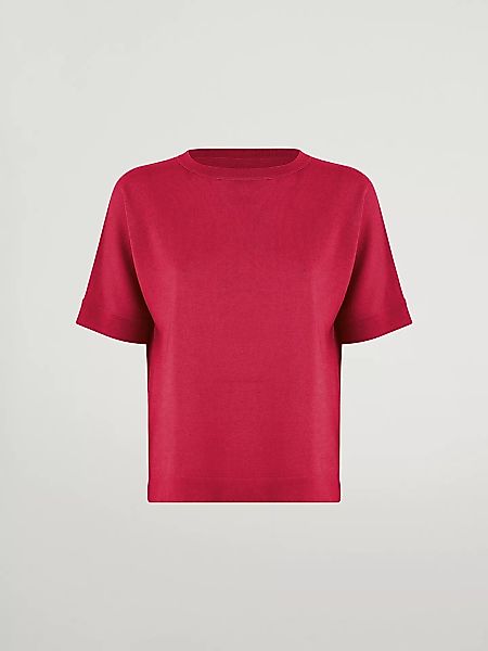 Wolford - Merino Blend Top Short Sleeves, Frau, lipstick red, Größe: M günstig online kaufen