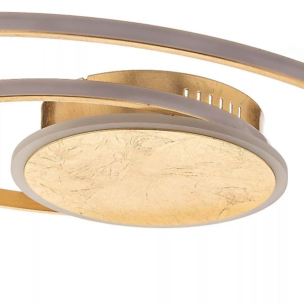 Lindby Dorle LED-Deckenleuchte, gold, Ø 60 cm günstig online kaufen