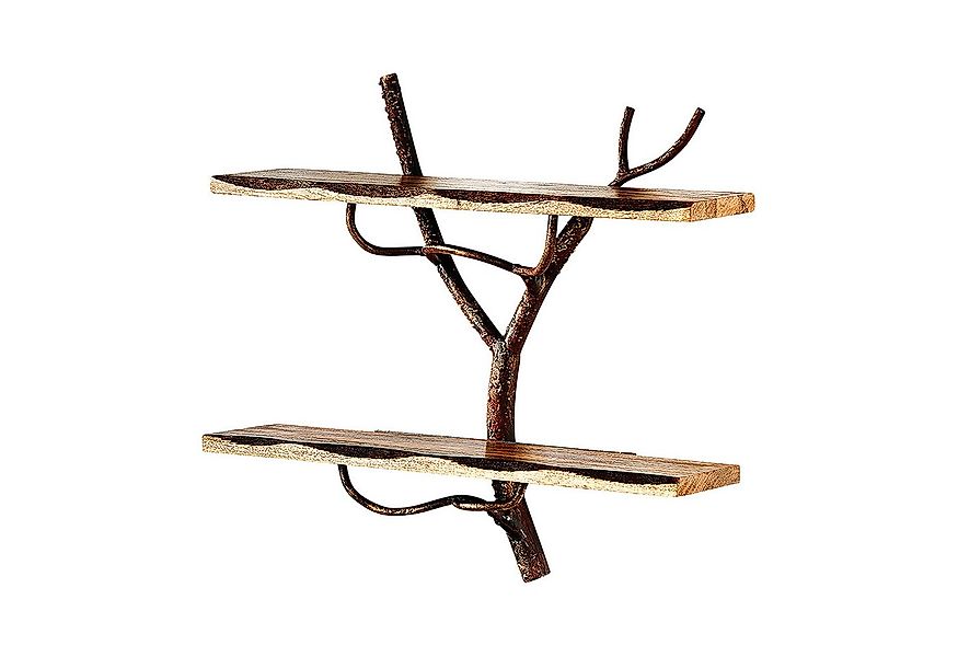 Kobolo Regal Wandregal Hängeregal -Ast Zweig- mit 2 Böden günstig online kaufen