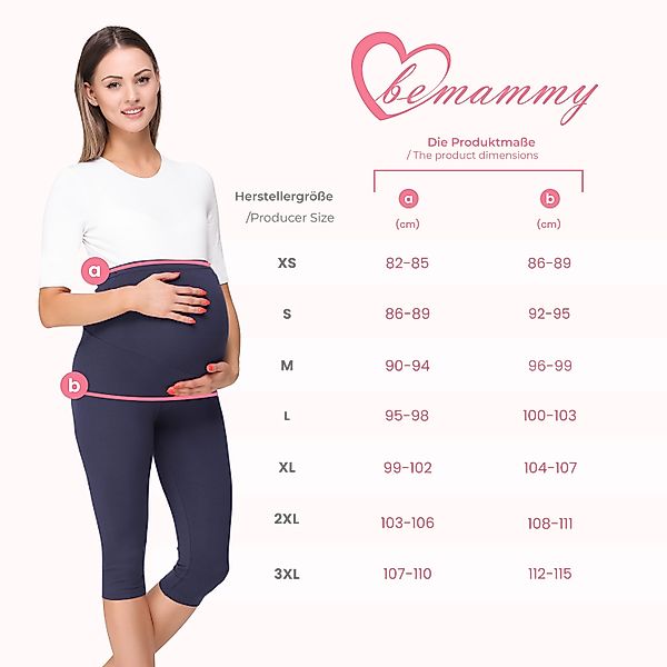 Be Mammy Umstandsleggings Damen 3/4 Capri günstig online kaufen