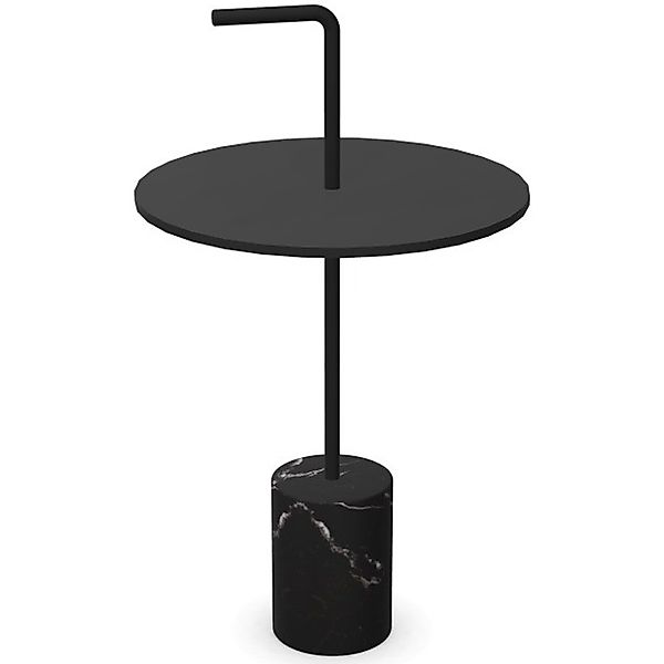 lapalma JEY T41 Beistelltisch | Fenix schwarz | runde Platte | Marmorfuß mi günstig online kaufen