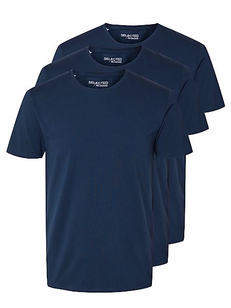 SELECTED T-Shirt "SLHROLAND SS O-NECK TEE 3-PACK NOOS" günstig online kaufen