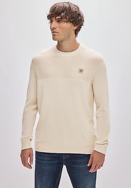 STREET ONE MEN Rundhalspullover, aus reiner Baumwolle günstig online kaufen
