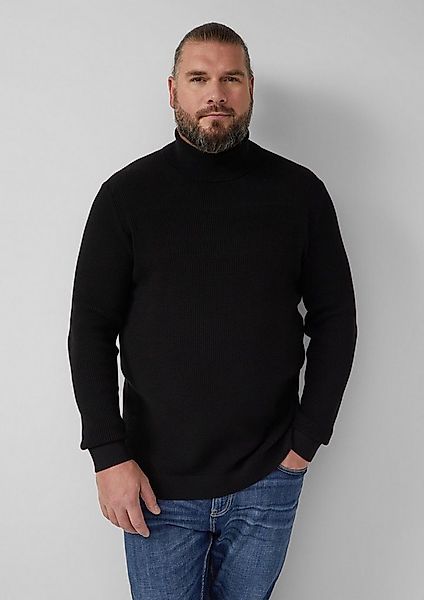 s.Oliver Longpullover Strickpullover Strukturmix-Pullover aus reiner Baumwo günstig online kaufen