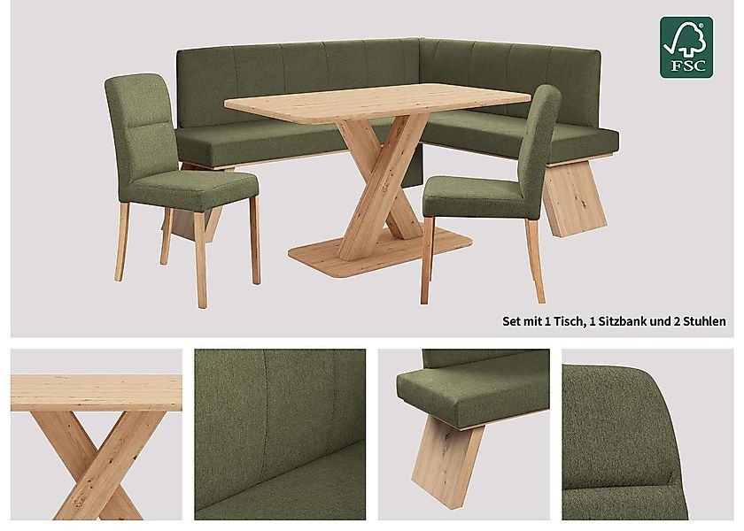 Home affaire Esstisch "Miles Tisch, Esszimmertisch, Küchentisch" 1 Stk. tlg günstig online kaufen