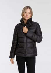 Polarino Daunenjacke ohne Kapuze für den Winter, aus leichtem Webmaterial, günstig online kaufen