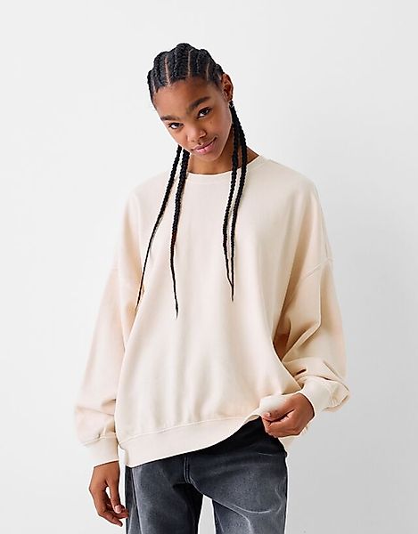 Bershka Oversize-Sweatshirt Bskteen M Rosa günstig online kaufen