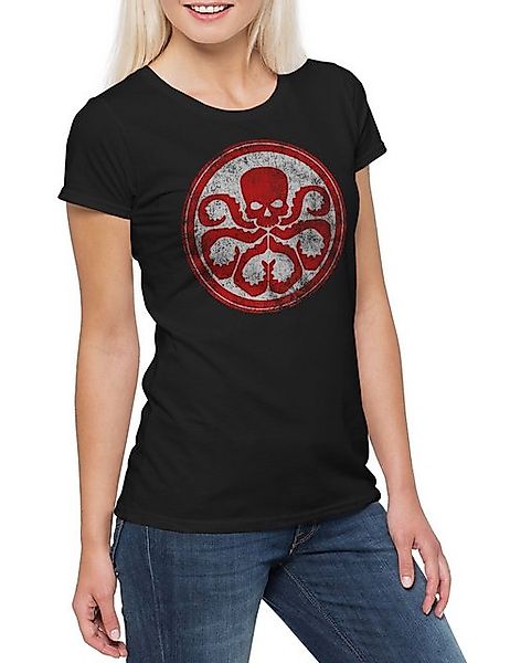 Urban Backwoods Print-Shirt Hydra Vintage Logo II Damen T-Shirt Nick Red Ag günstig online kaufen