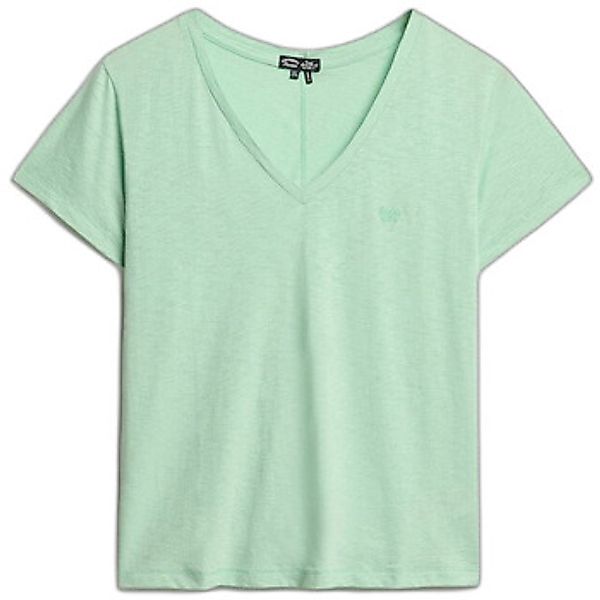 Superdry  T-Shirt T-shirt à col en V brodée femme  Slub günstig online kaufen