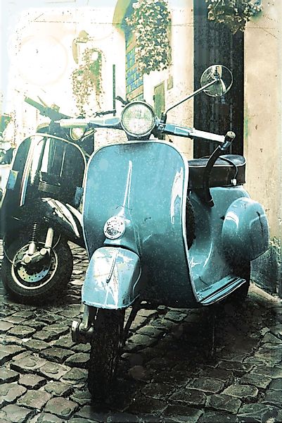 queence Metallbild "Vespa", Motorräder & Roller, (1 St.), Retro, Blechschil günstig online kaufen