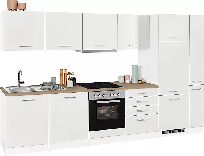 HELD MÖBEL Küchenzeile "Visby", mit E-Geräten, Breite 330 cm für Kühlschran günstig online kaufen