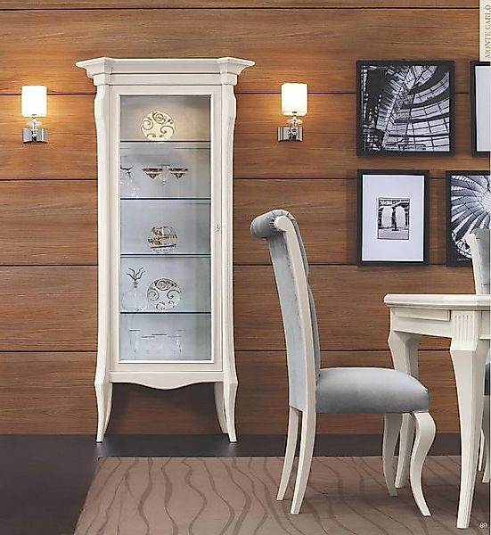 JVmoebel Vitrine Luxus Vitrine Schränke Vitrinen Schrank Wohnzimmer Holz Gl günstig online kaufen
