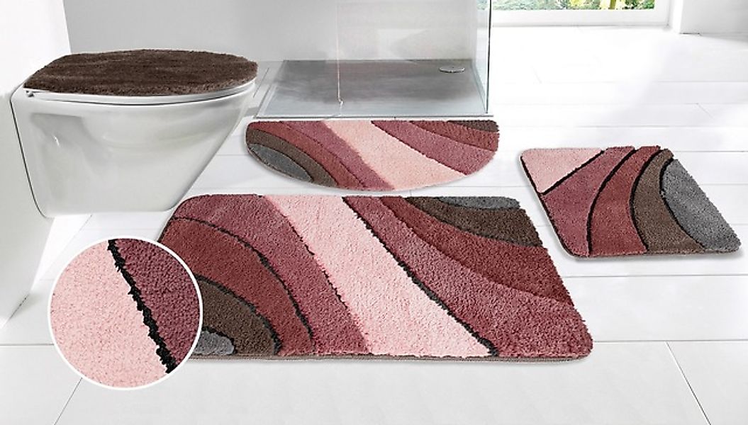 my home Badematte »Josie, Badvorleger, Badezimmer Teppich« Höhe 20 mm rutsc günstig online kaufen