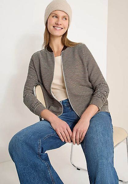 Cecil Sweatjacke mit Ottomanstruktur günstig online kaufen