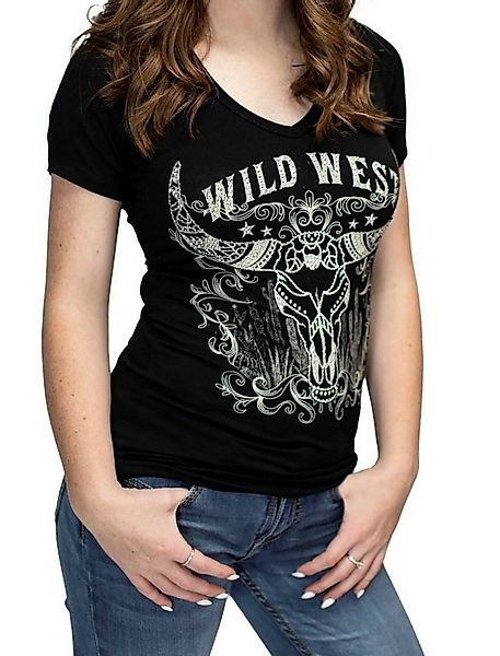 Westernlifestyle T-Shirt Wild West Steer T-Shirt Westernshirt Westernwear S günstig online kaufen