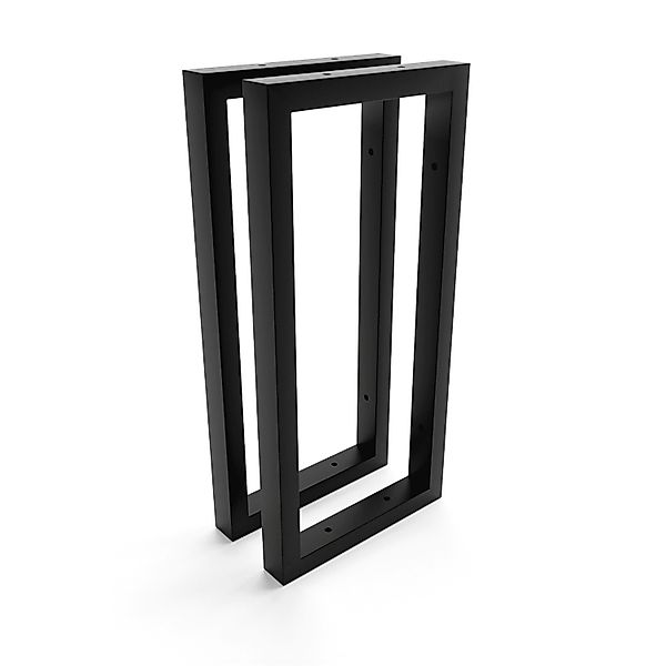 HEVVA Waschtischhalterung REUSS 20 cm Tief 2er Set Schwarz günstig online kaufen