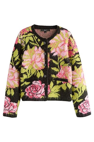 Next Strickjacke Angeraute Strickjacke mit Blumenmuster (1-tlg) günstig online kaufen