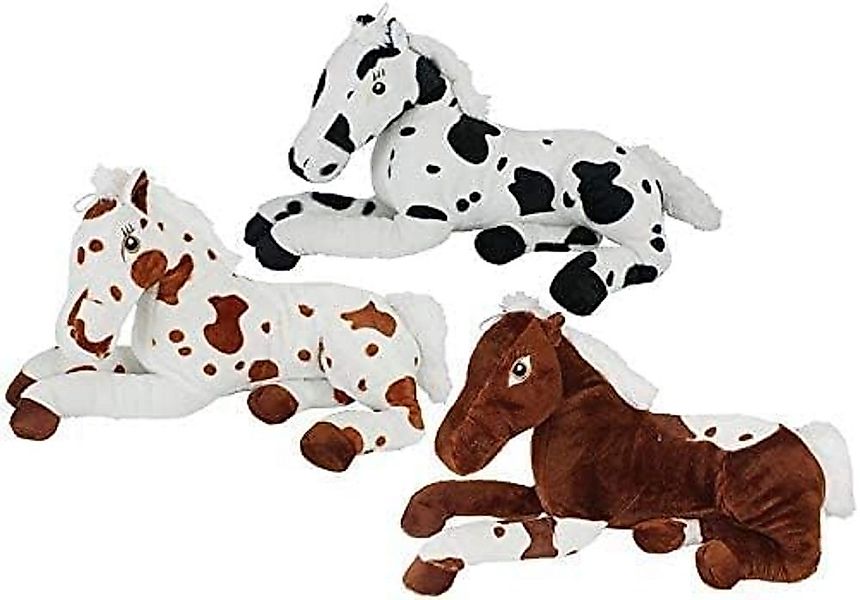 Rasehorn Kuscheltier Pferd liegend Sortiert ca 45 cm Stofftier (1-St), Farb günstig online kaufen