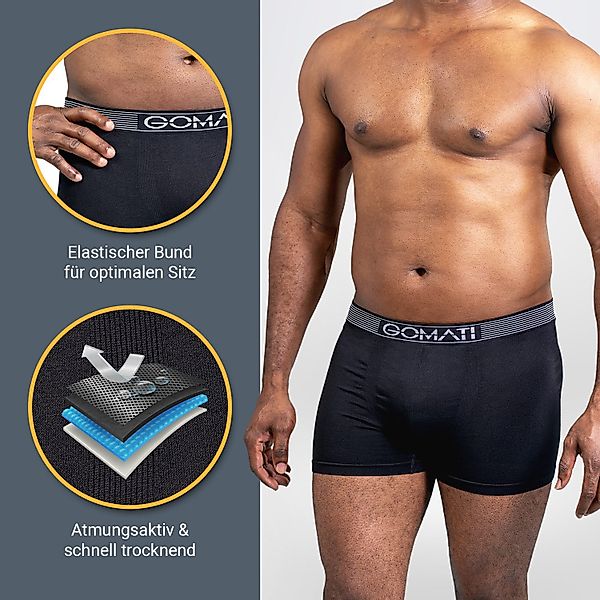 Gomati Boxershorts Herren Seamless Pants (3er günstig online kaufen