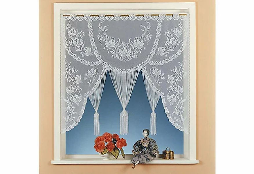 Weckbrodt Scheibengardine »Konstanz-A« Stangendurchzug 1 Stk. tlg. Fadengar günstig online kaufen